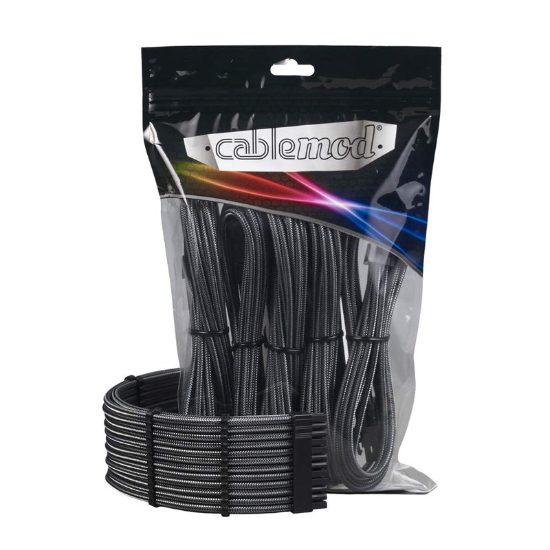 CableMod Pro ModMesh Sleeved Cable Extension Kit (Carbon) - Image 1